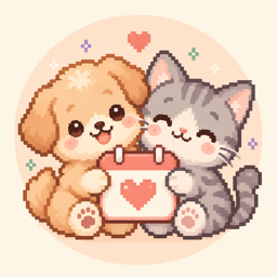 Original HaruTail puppy and cat app icon